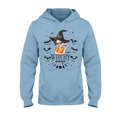 Witchy Mama Grandma - Personalized Witch T-shirt And Hoodie