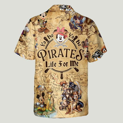 Yo Ho Ho Pirates Life For Me - Personalized Cruising Hawaiian Shirt