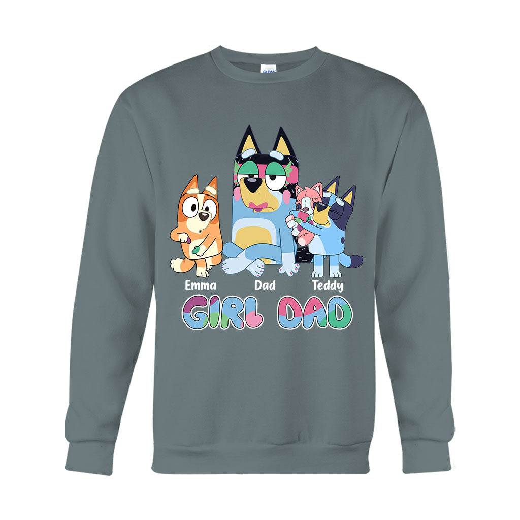 Girl Dad - Personalized Father T-shirt And Hoodie