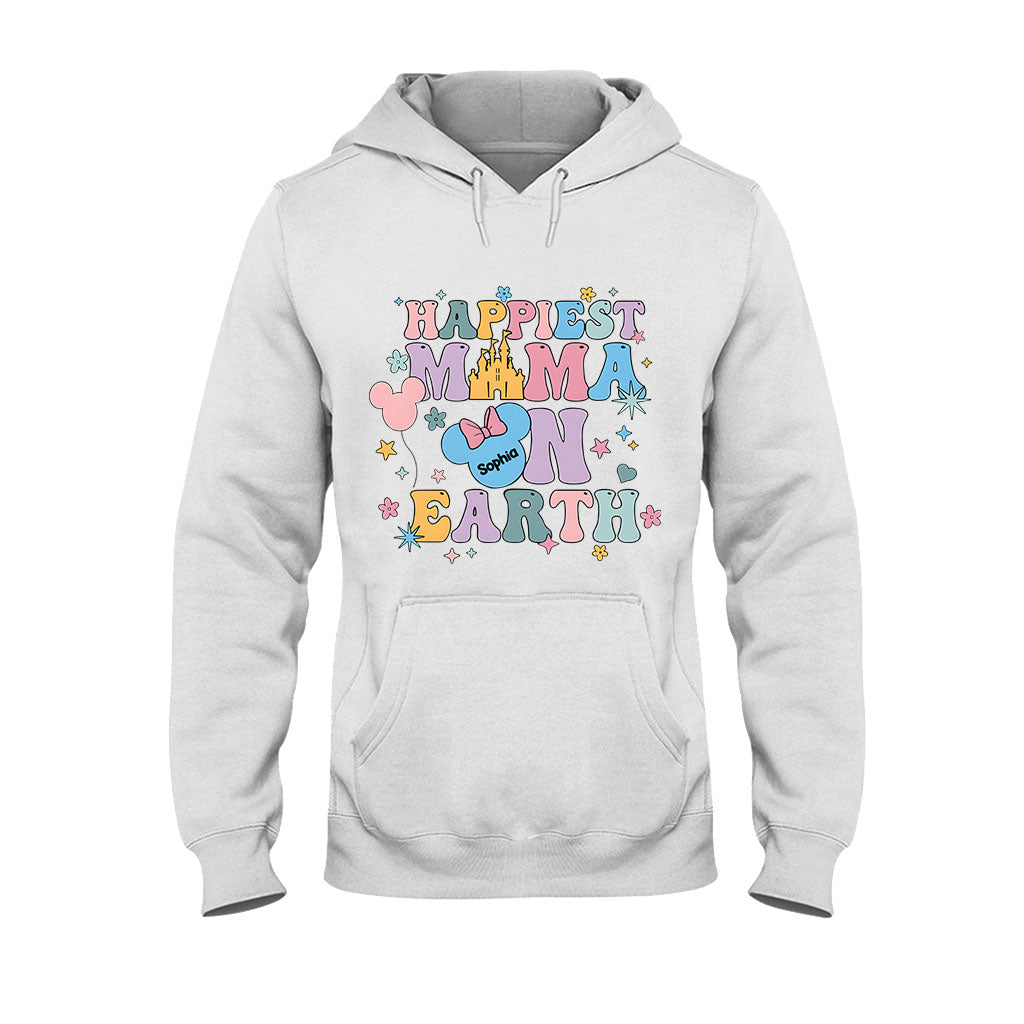 Happiest Mom On Earth - Personalized Mouse T-shirt And Hoodie