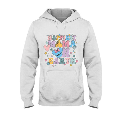 Happiest Mom On Earth - Personalized Mouse T-shirt And Hoodie