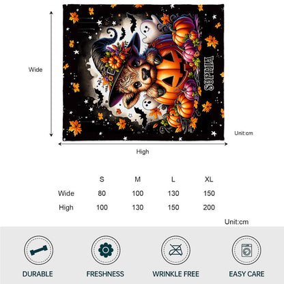 Spooky Little Baby Cow - Personalized Blanket