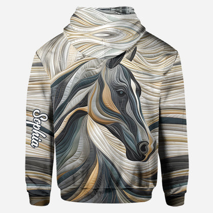 Beautiful Horse - Personalized Horse Hoodie and Leggings