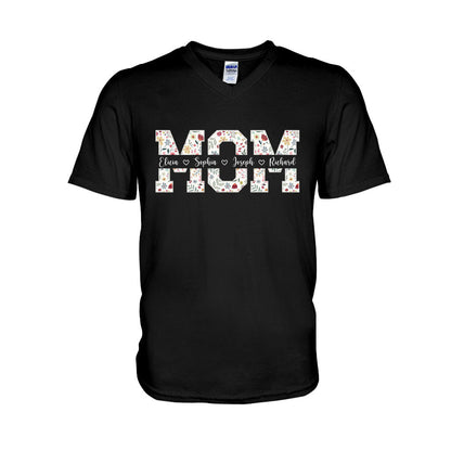 Flower Mom - Personalized Mother T-shirt And Hoodie