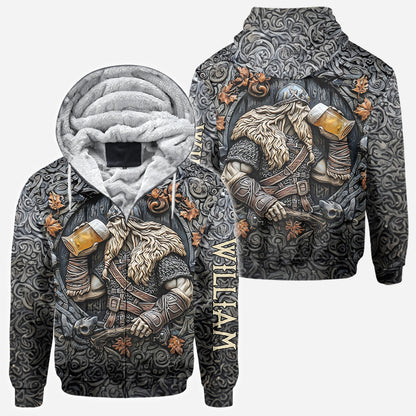 Viking Warrior Drinking Legend - Personalized Viking All Over Shirt