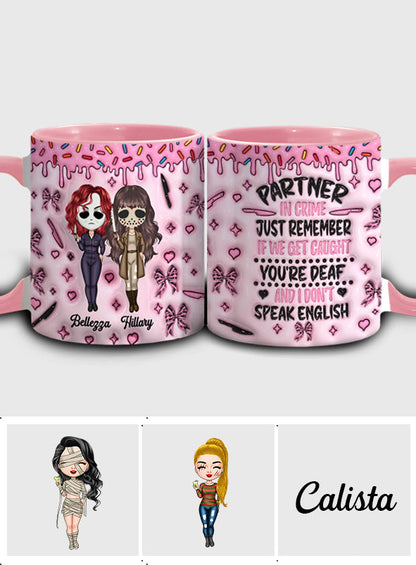 Partner In Crime - Personalized Accent Mug