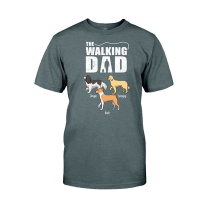 The Walking Dad - Personalized Dog T-shirt And Hoodie