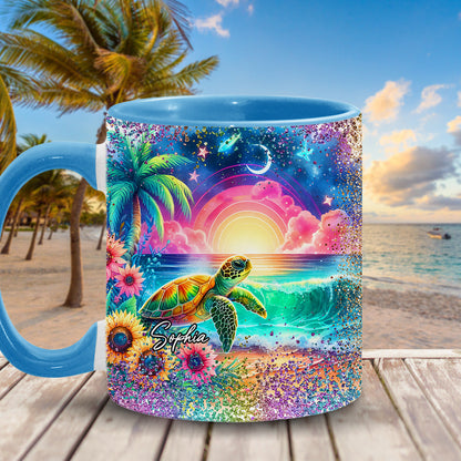 Love Turtles - Personalized Turtle Accent Mug