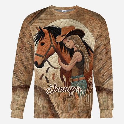 Horse Lovers - Personalized Horse All Over Shirt