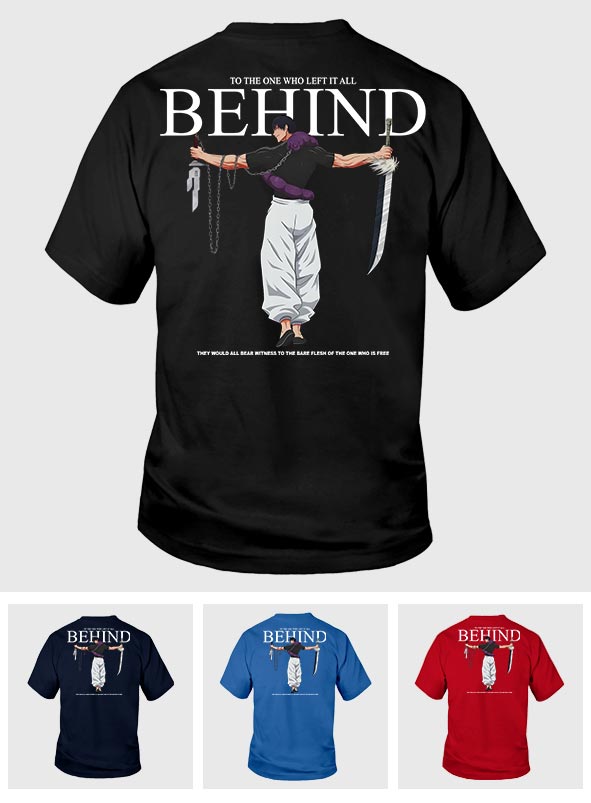 Behind Jujutsu Kaisen T-shirt and Hoodie