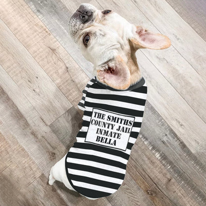 Police Officer K9 Unit Prisoner - Personalized Dog Pet Shirt