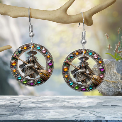 Beautiful Witch - Personalized Witch Earrings