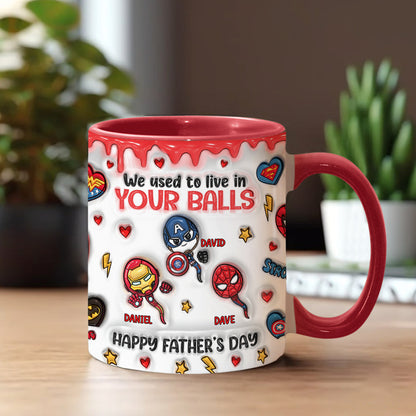 Happy Father's Day - Personalized Marvelous Universe Accent Mug