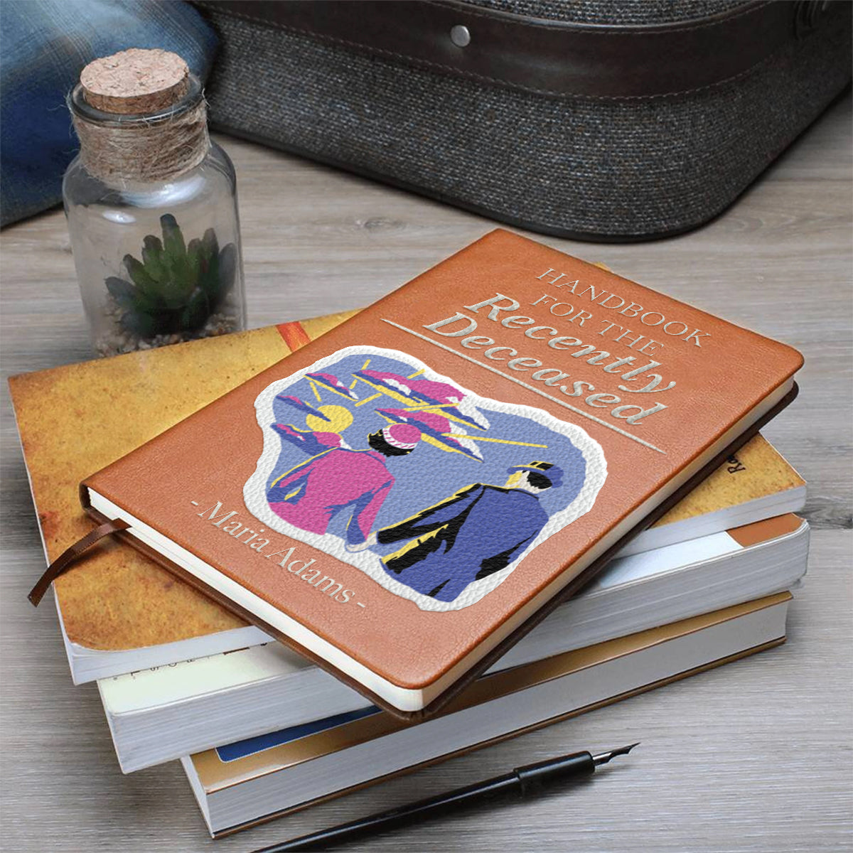 Handbook for the Recently Deceased - Personalized Leather Journal