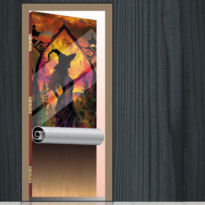 Beautiful Witch - Personalized Witch Door Sticker