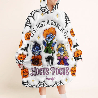 Happy Halloween - Personalized Ohana Blanket Hoodie