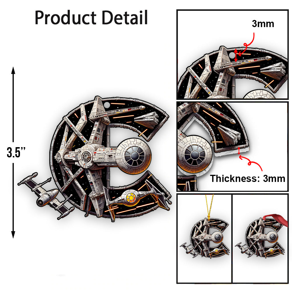 The Force Letter - Personalized The Force Ornament