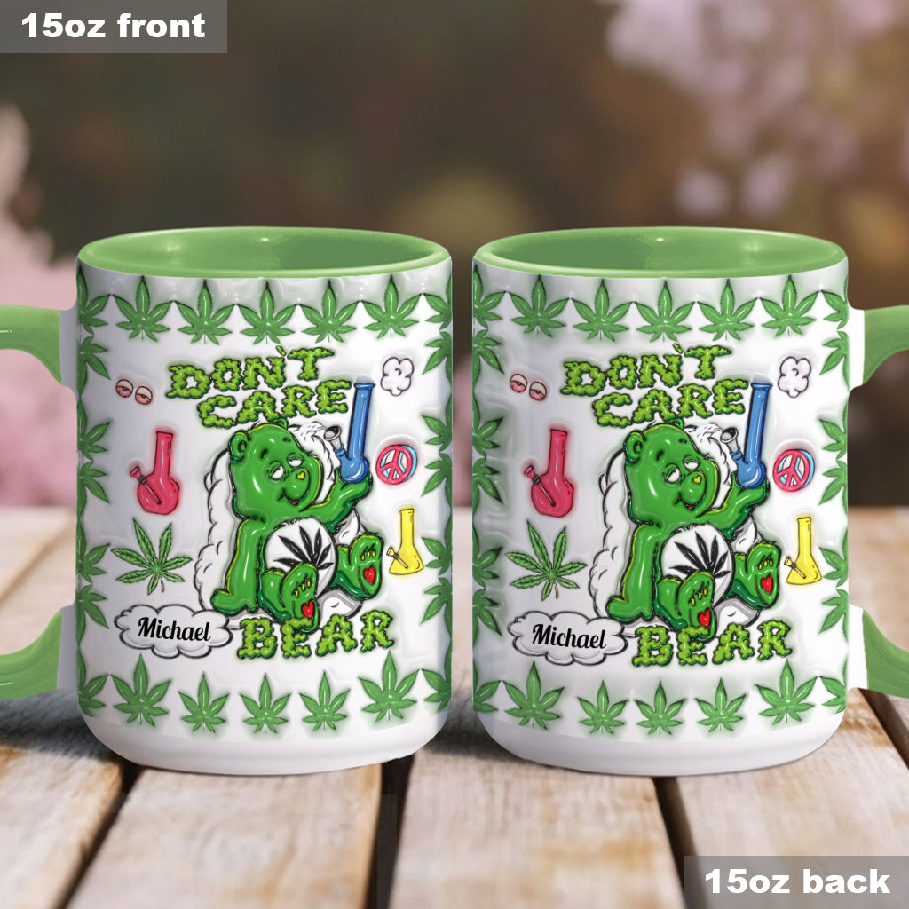 Don't Care Bear - Personalized Weed Accent Mug
