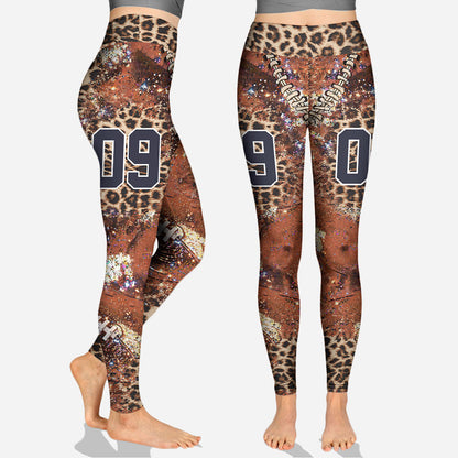 Any Title My Favorite Football Player Calls Me - Personalized Football Hoodie and Leggings
