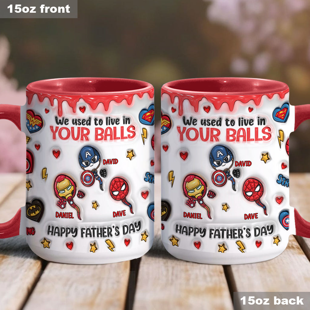 Happy Father's Day - Personalized Marvelous Universe Accent Mug