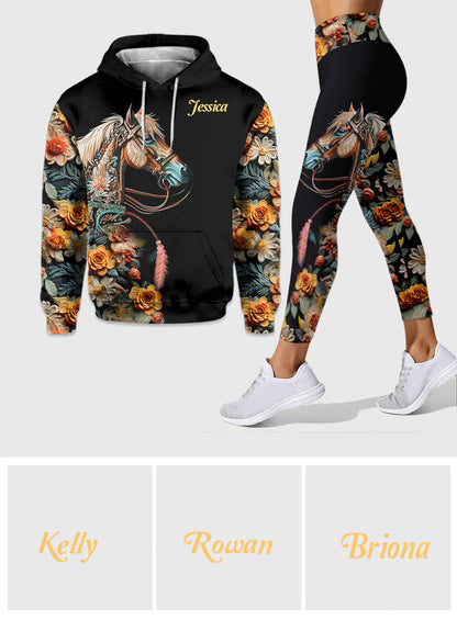 Love Horses - Personalized Horse Hoodie and Leggings