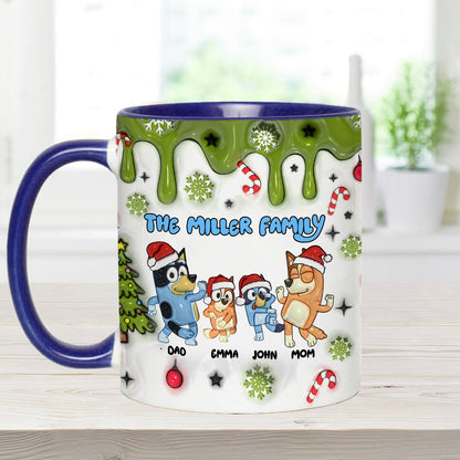 Merry Christmas - Personalized Family Accent Mug