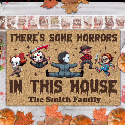 There's Some Horrors In This House - Personalized Doormat