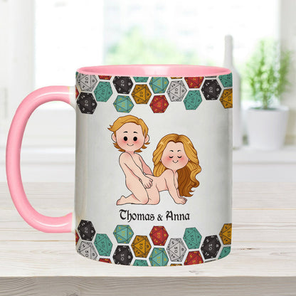 Sleeping With The DM - Personalized RPG Accent Mug