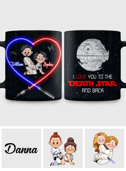 I Love You To The Death Star And Back - Personalized The Force Mug