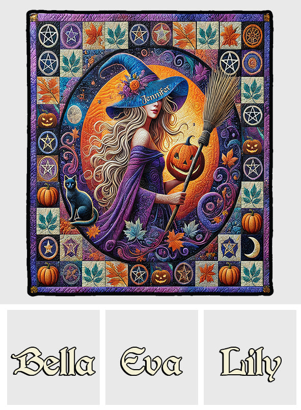 Beautiful Witch - Personalized Witch Quilt