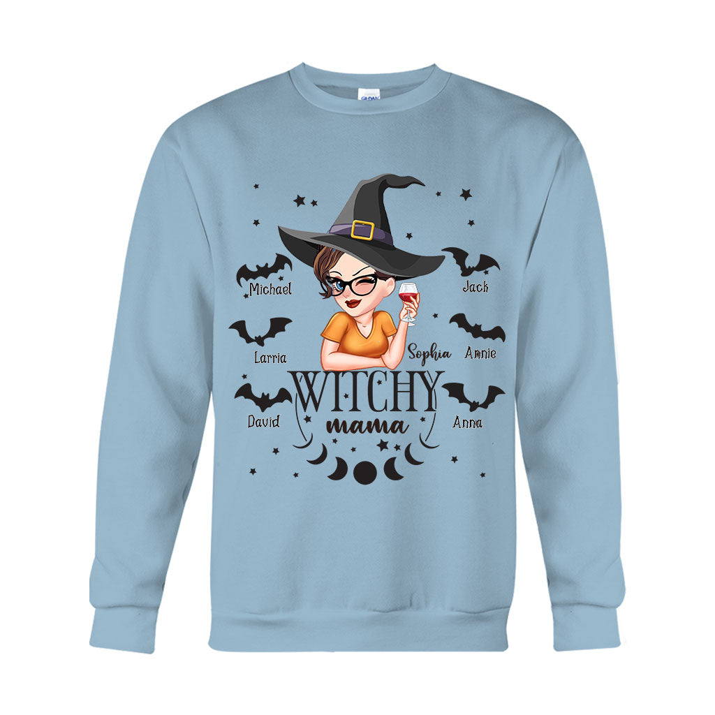 Witchy Mama Grandma - Personalized Witch T-shirt And Hoodie