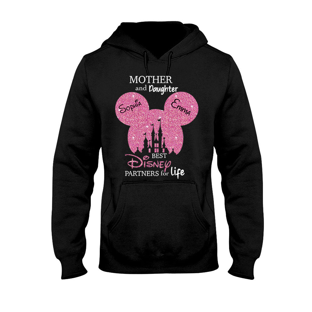 Mother And Daughter Best Partners For Life - Personalized Mouse T-shirt And Hoodie