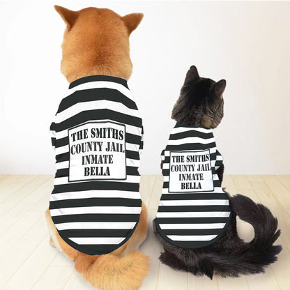 Police Officer K9 Unit Prisoner - Personalized Dog Pet Shirt