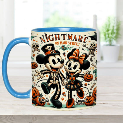 Nightmare On Main Street - Personalized Mouse Accent Mug