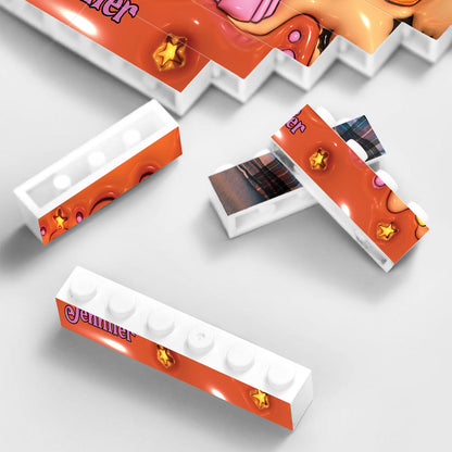 Halloween Is Coming - Personalized One-sided Horizontal Rectangle Building Brick Blocks