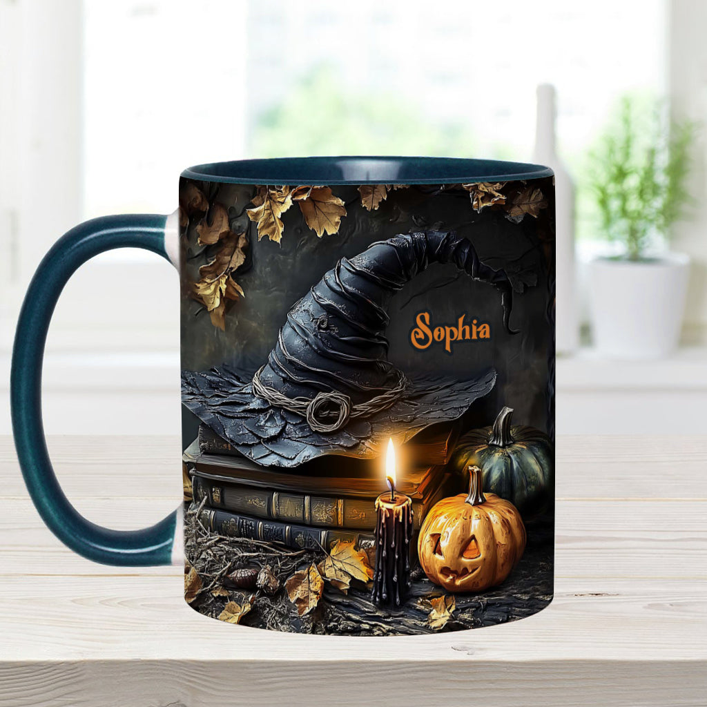 A Witch's Autumn Ritual - Personalized Witch Accent Mug