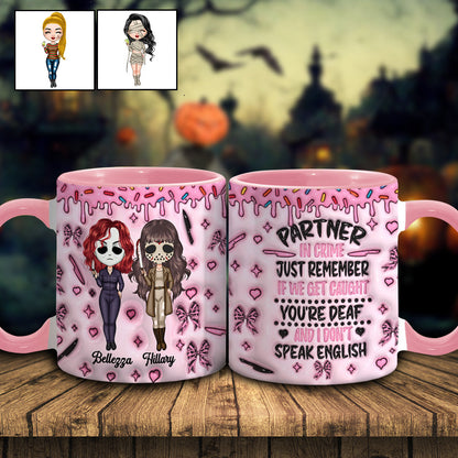 Partner In Crime - Personalized Accent Mug