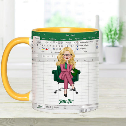 Freak In The Sheet - Personalized Colleague Accent Mug