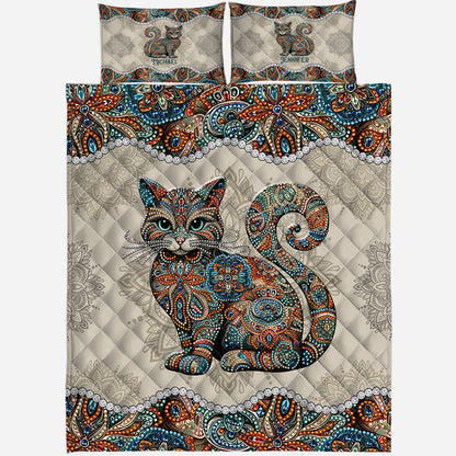 Beautiful Cat - Personalized Cat Quilt Set