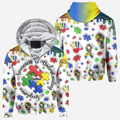 Autism Awareness - Personalized Autism Awareness All Over Shirt