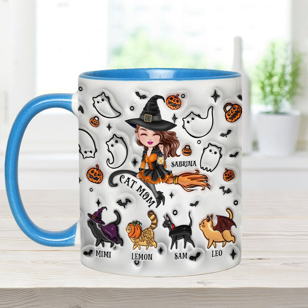 Cat Mom - Personalized Cat Accent Mug