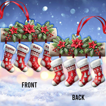 Christmas Stockings - Personalized Family Ornament