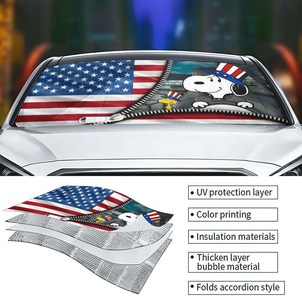 Cool Dog - Personalized Car Sunshade