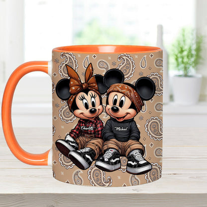 Chicano Mouse Couple - Personalized Mouse Accent Mug