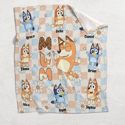 Cool Mum Grandma Aunt - Personalized Mother Blanket