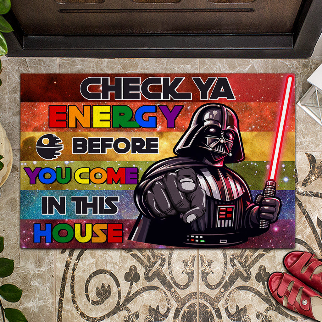 Check Your Energy - LGBT Support Doormat