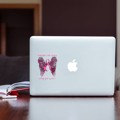 Spread The Hope Find The Cure - Breast Cancer Awareness Decal Full