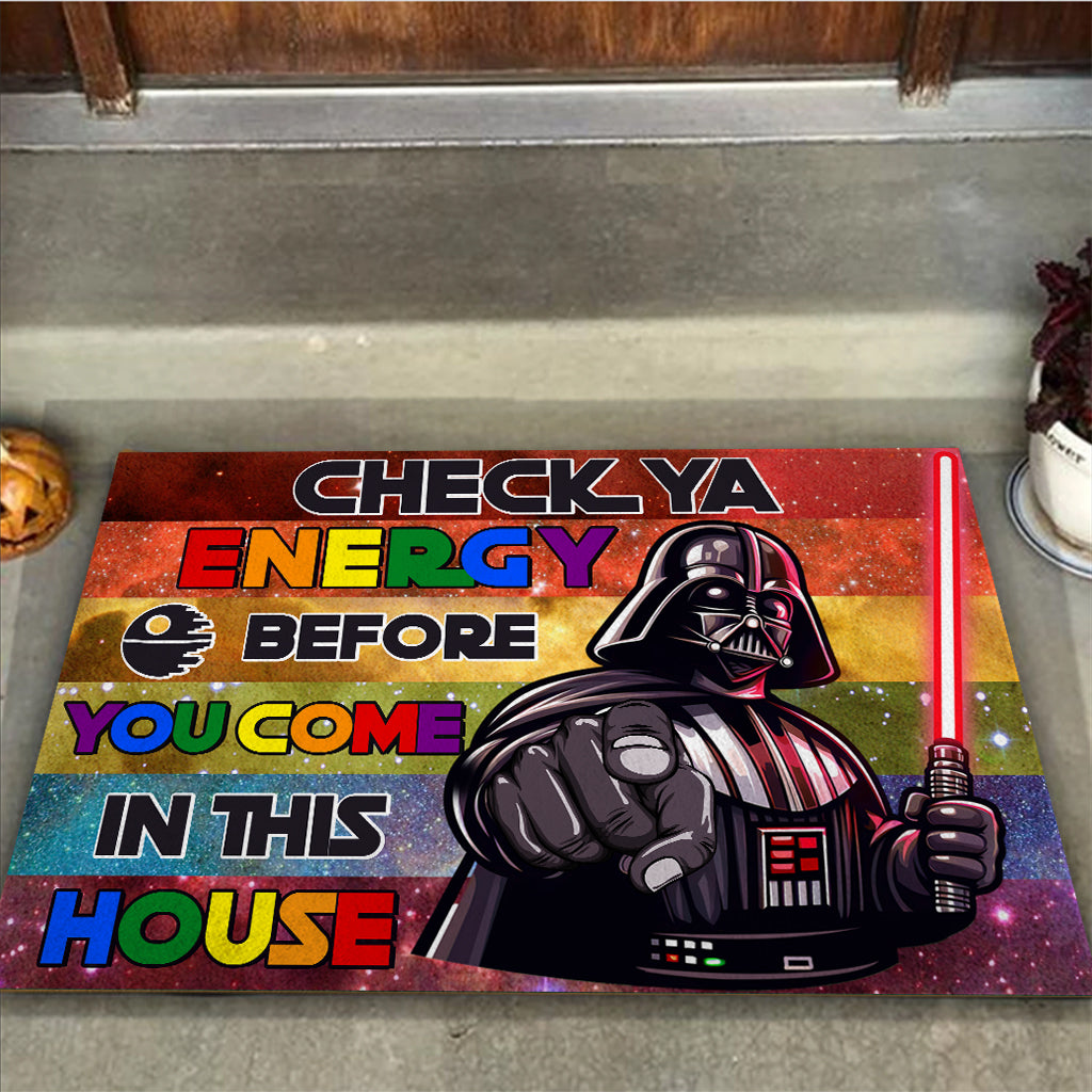 Check Your Energy - LGBT Support Doormat