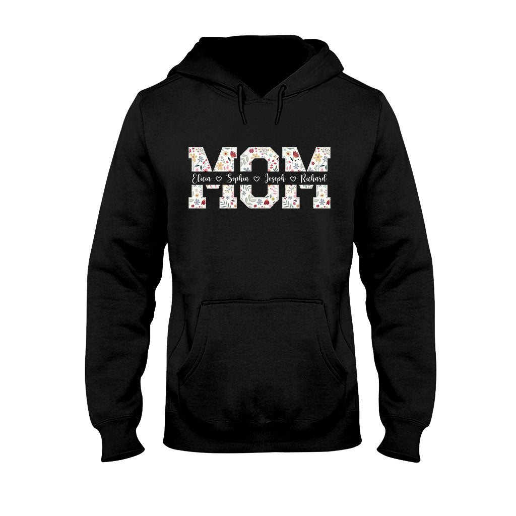 Flower Mom - Personalized Mother T-shirt And Hoodie