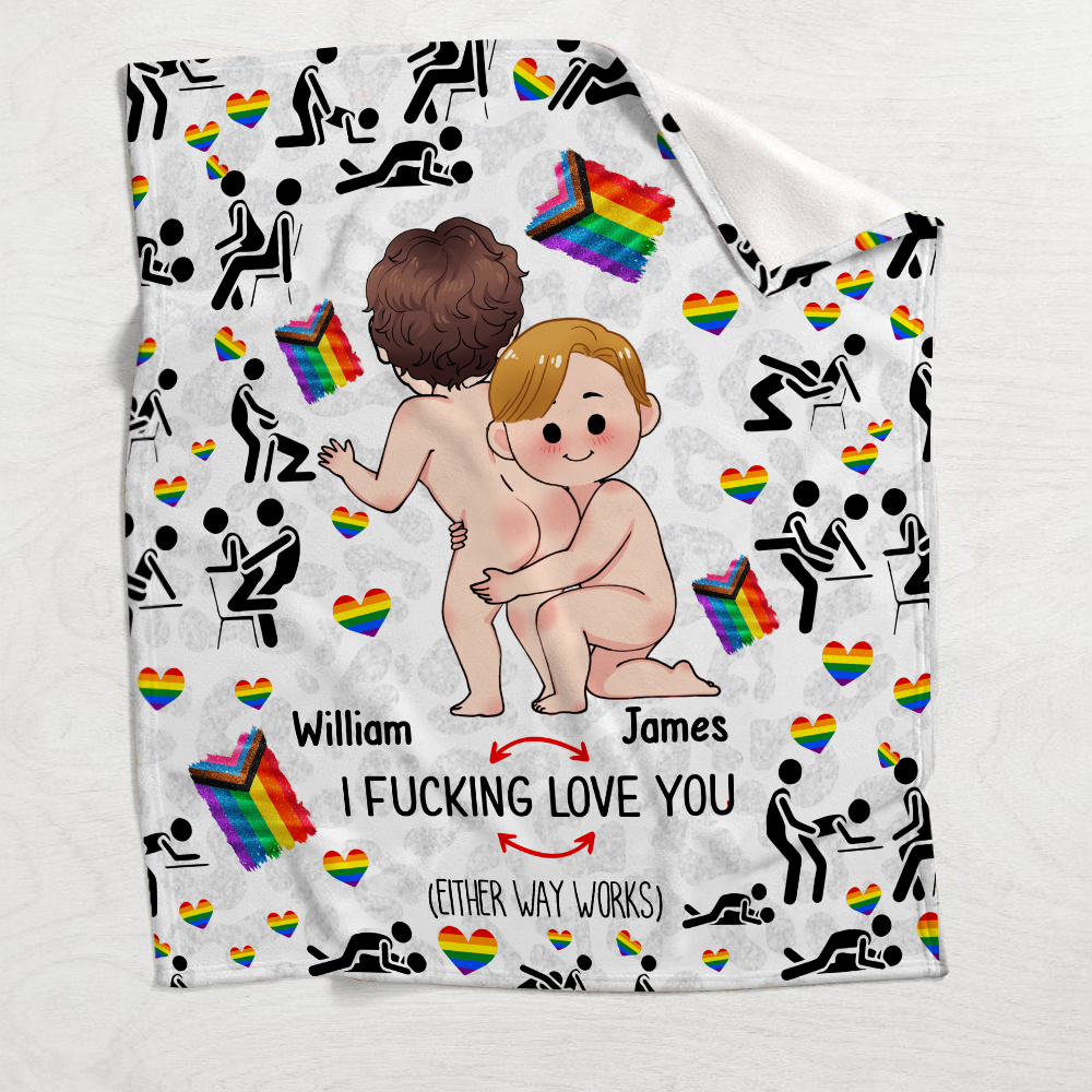 I Love You - Personalized LGBT Support Blanket